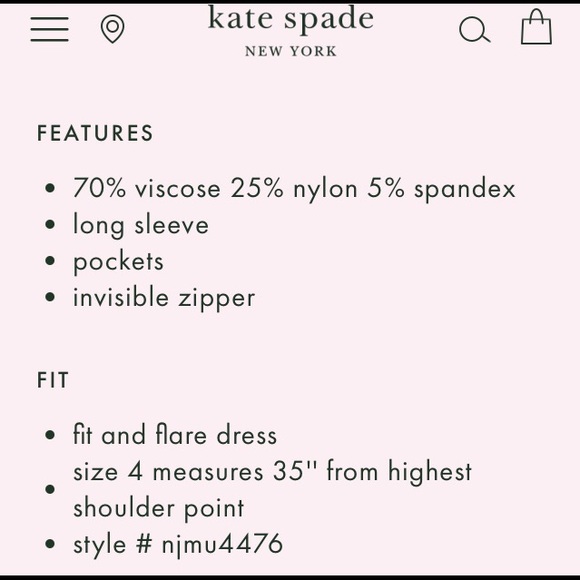 PRICE DROP 🩷Kate Spade Selma Dress - Picture 4 of 6